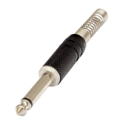 Proel S210BK Mono Jack 6.3mm Brass Sleeve Black