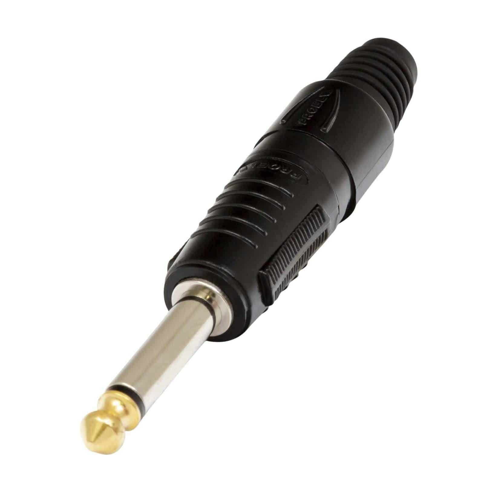Proel S2CPRON 6.3mm Mono Jack plug Black Body