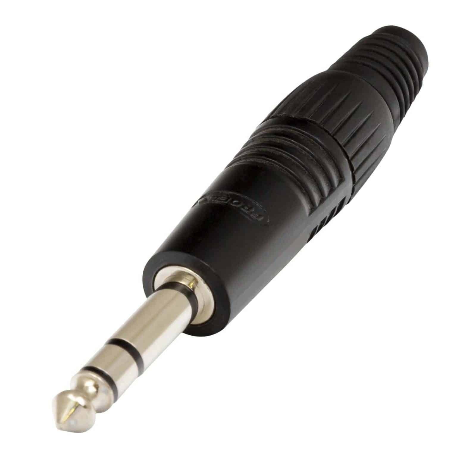 Proel S3CBK Stereo Jack 6.3mm Aluminium Sleeve Black