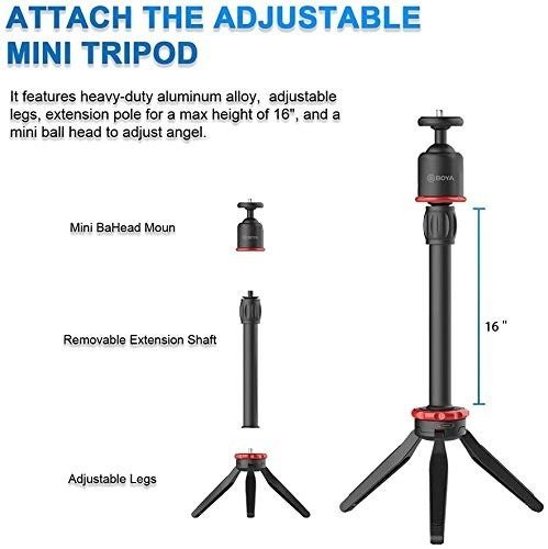 imgi_190_41t8stDIvxL.jpg BOYA By-vg330 Vlogging Kit With By-mm1 And Smartphone Holder