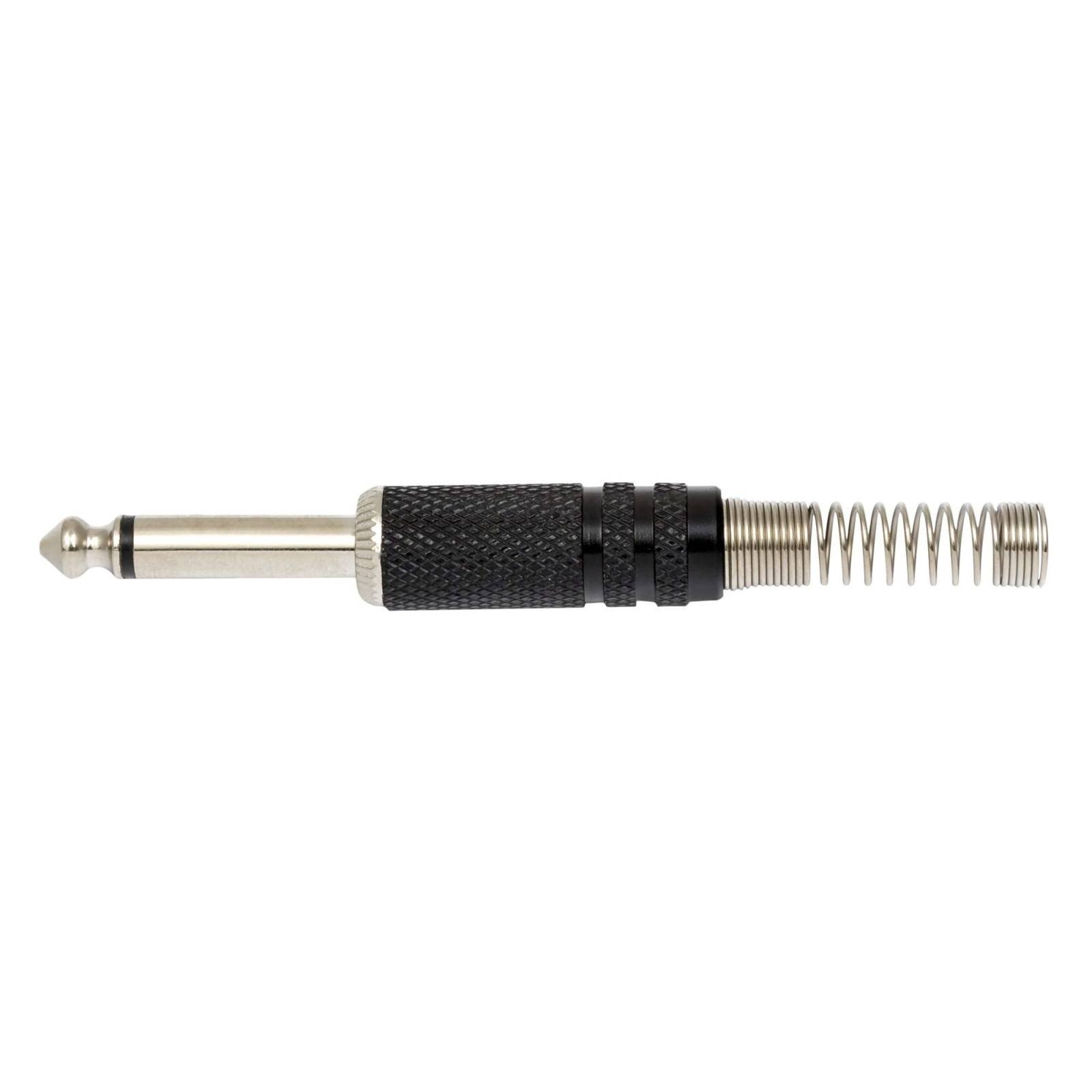 Proel S210BK Mono Jack 6.3mm Brass Sleeve Black