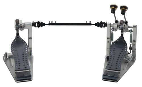 DW MFG Series Machined Chain Drive Double Pedal w/ Bag, Gray Edition