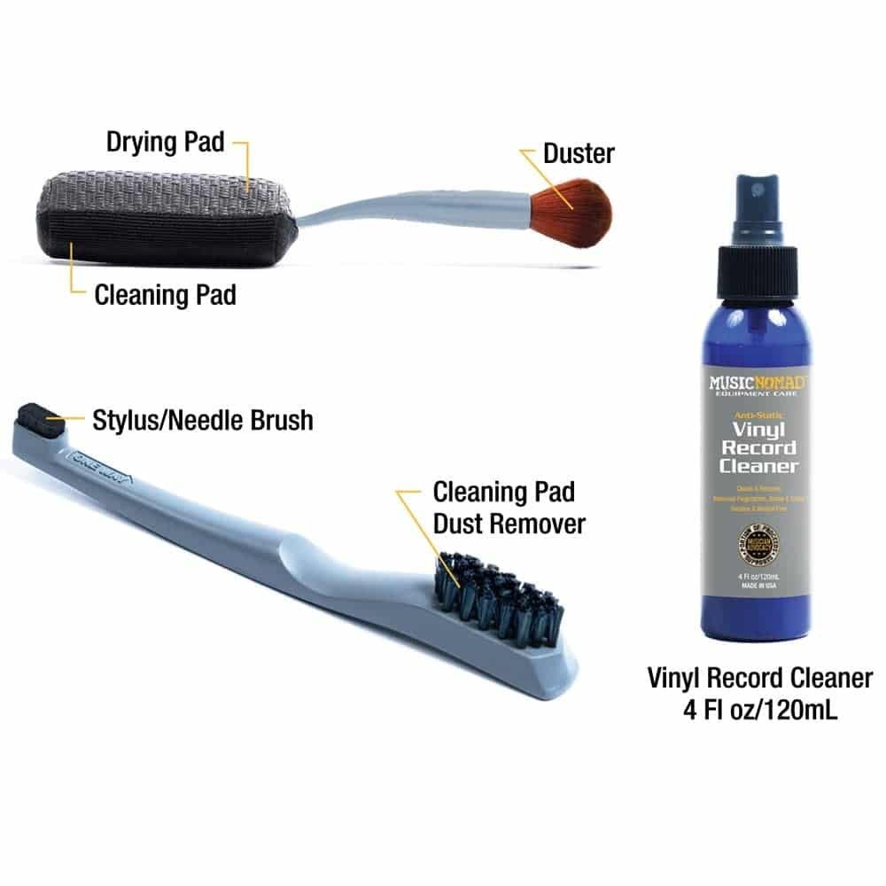 Music Nomad MN890 6 'n 1 Vinyl Record Cleaning & Care Kit