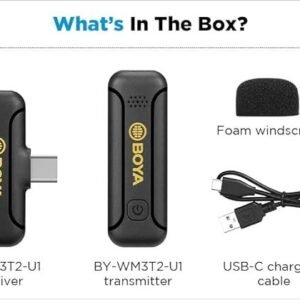 BOYA BY-WM3T2-U1 Wireless Lavalier Microphone