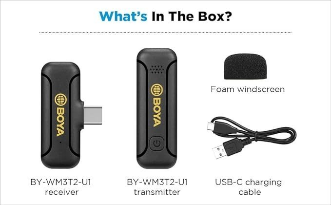 BOYA BY-WM3T2-U1 Wireless Lavalier Microphone