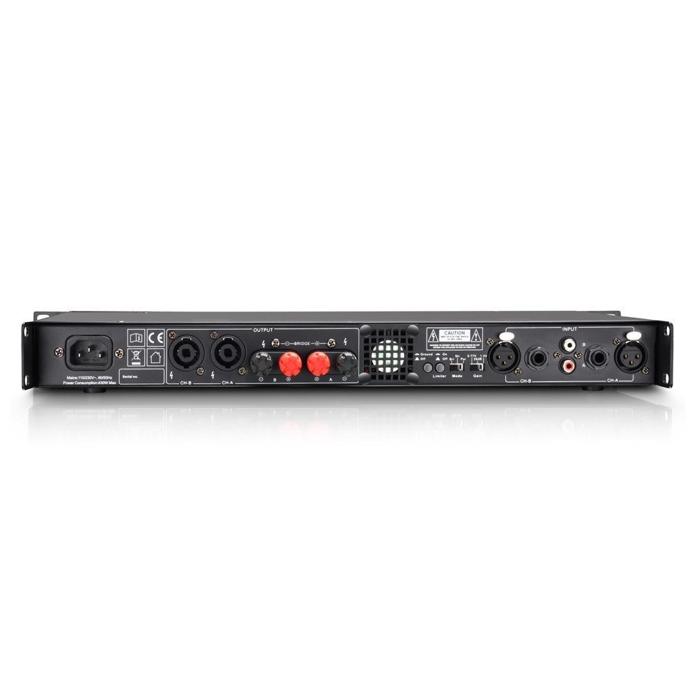 LD System XS 400 PA Power Amplifier Class D 2 x 200 W 4 Ohms
