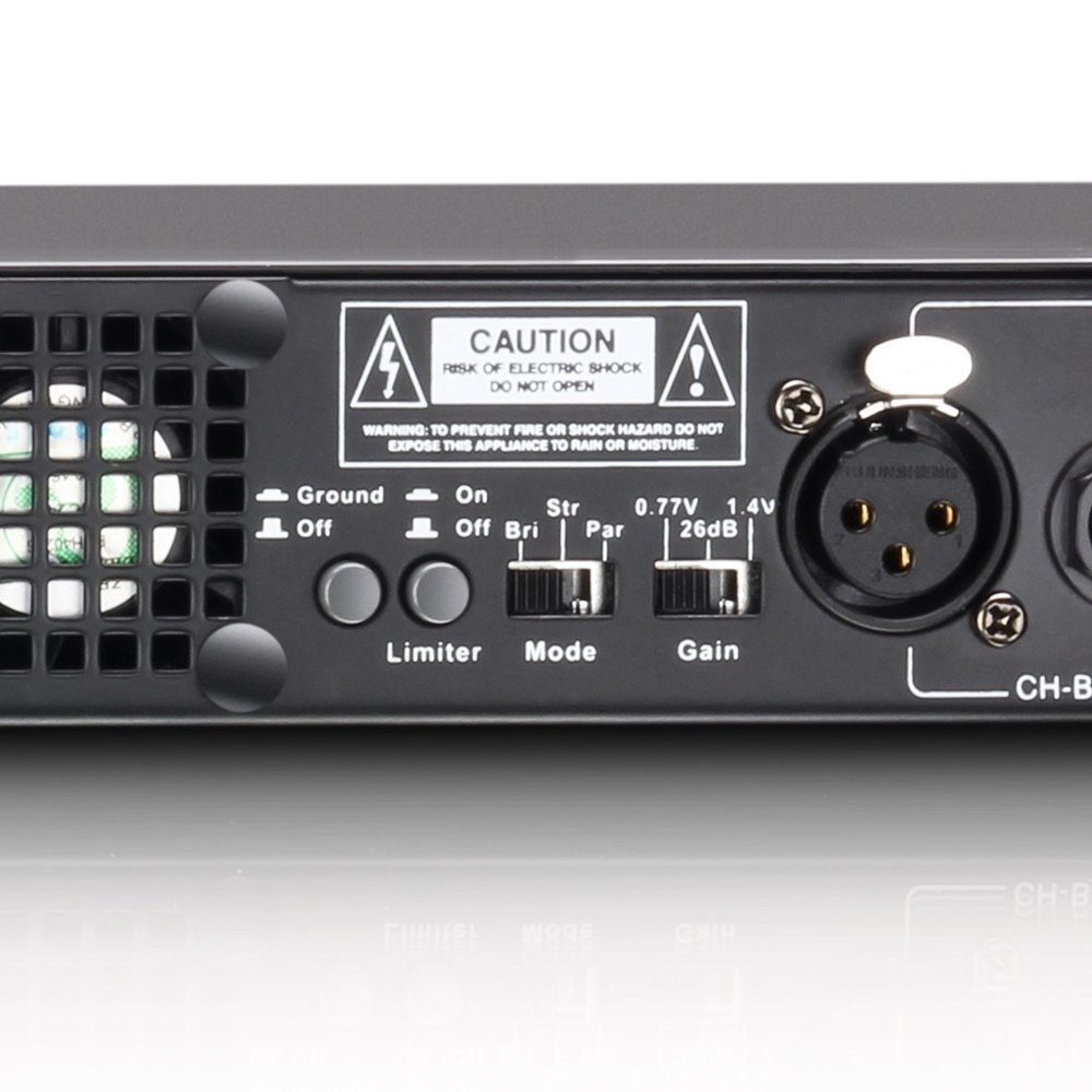 LD System XS 400 PA Power Amplifier Class D 2 x 200 W 4 Ohms
