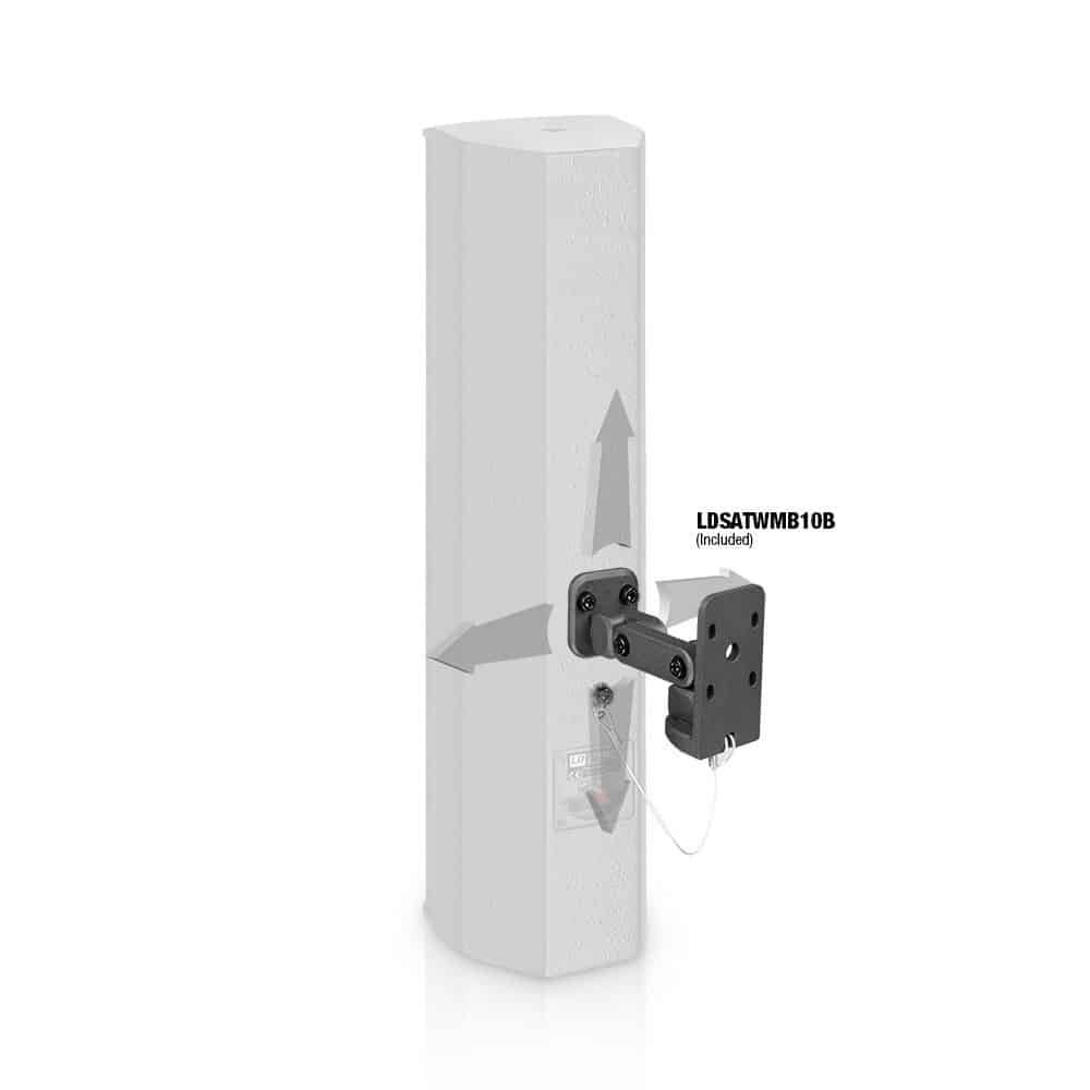 LD System SAT 442 G2 4 x 4" Passive Installation Speaker black