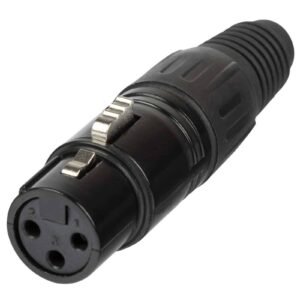 Proel XLR3FVBK XLR 3-Pole Cable Mount Female Plug Black
