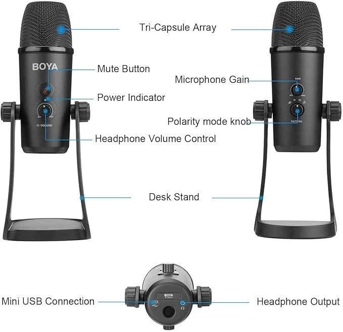 imgi_308_61yTxjdPoFL._SX679_.jpg Boya BY-PM700 USB Computer Microphone
