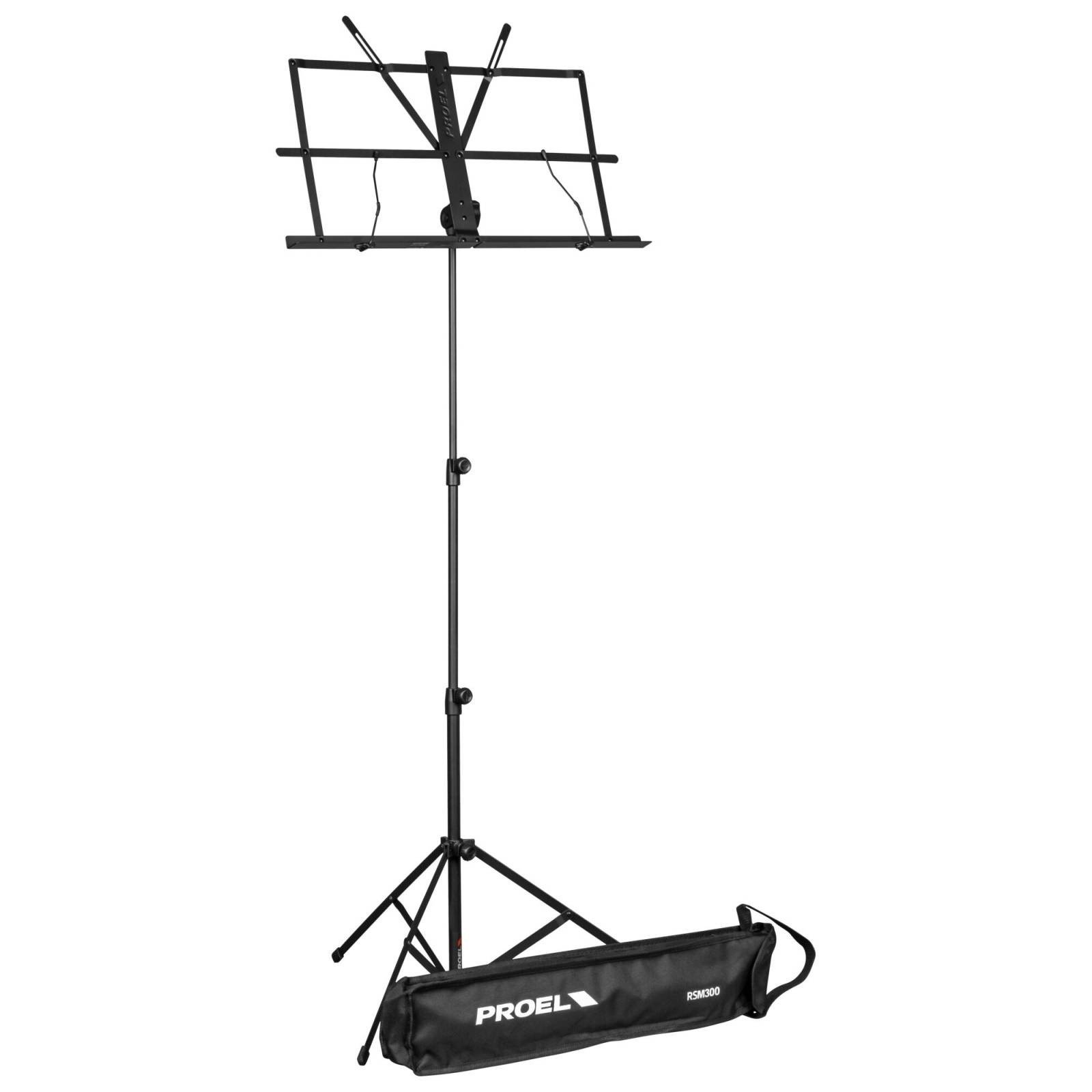 Proel RSM300 3.SECTION.MUSIC.STAND.BK.WITH.BAG