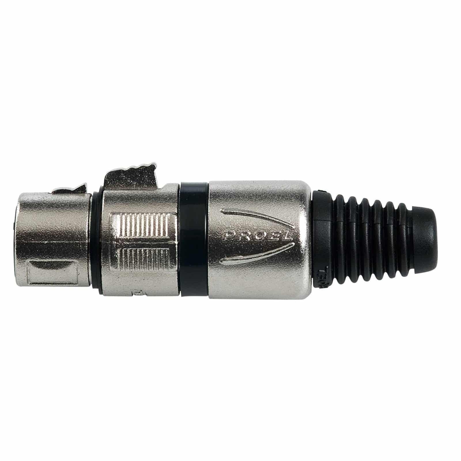 Proel XLR3FVPROBK XLR 3-Pole Cable Socker Ring Black