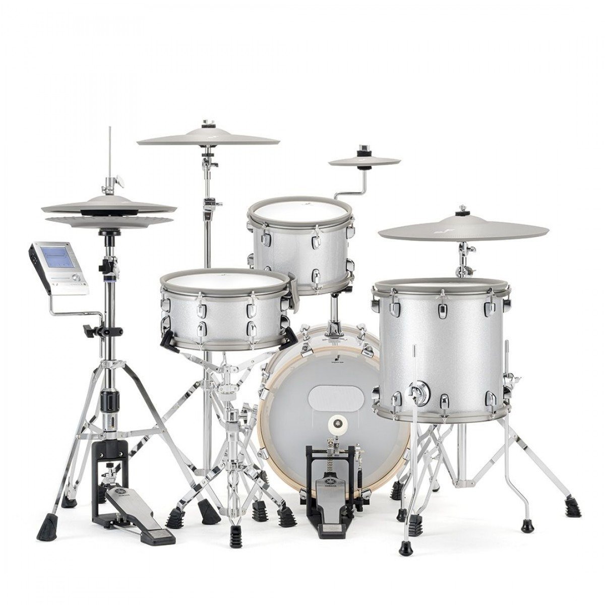 EFNOTE 5 Electronic Drum Set - White Sparkle
