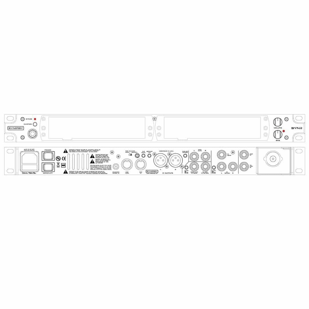 Synergy SYN2 Rackmount Preamp Module Dual Module Dock
