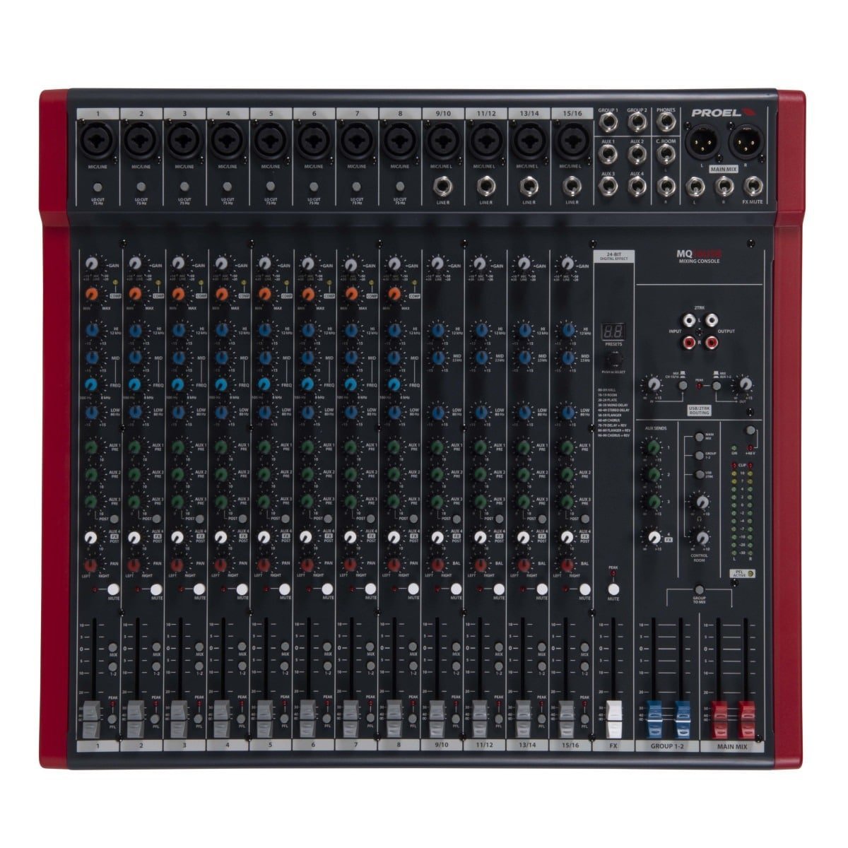 Proel MQ16USB 16-channel compact mixer with FX and USB
