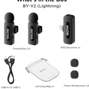 Boya BY-V2 Ultracompact 2.4GHz Wireless Microphone System