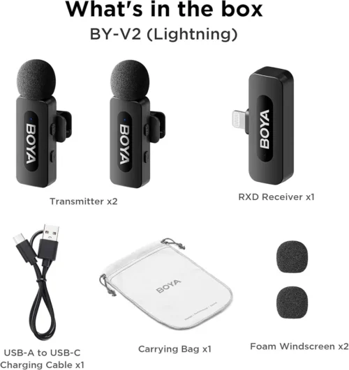 Boya BY-V2 Ultracompact 2.4GHz Wireless Microphone System