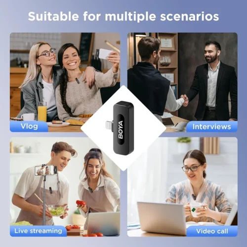 Boya BY-V2 Ultracompact 2.4GHz Wireless Microphone System
