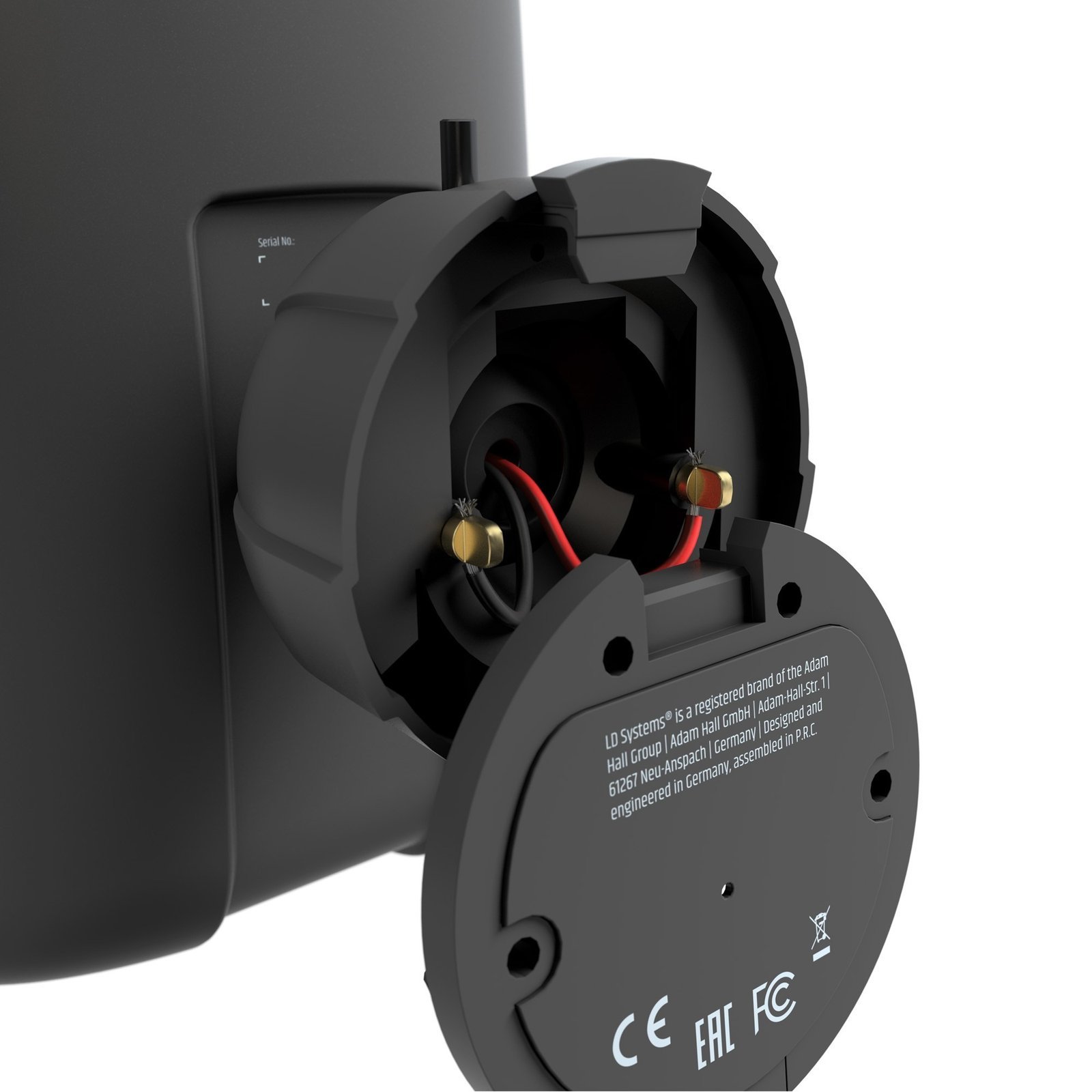 LD System DQOR 5 B 5" Two-way Passive Indoor/Outdoor Installation Loudspeaker 8 Ohm, black (Pair)