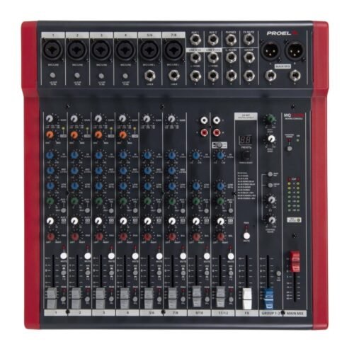 Proel MQ12USB Compact 12-channel mixer with FX and USB Proel MQ12USB Compact 12-channel mixer with FX and USB