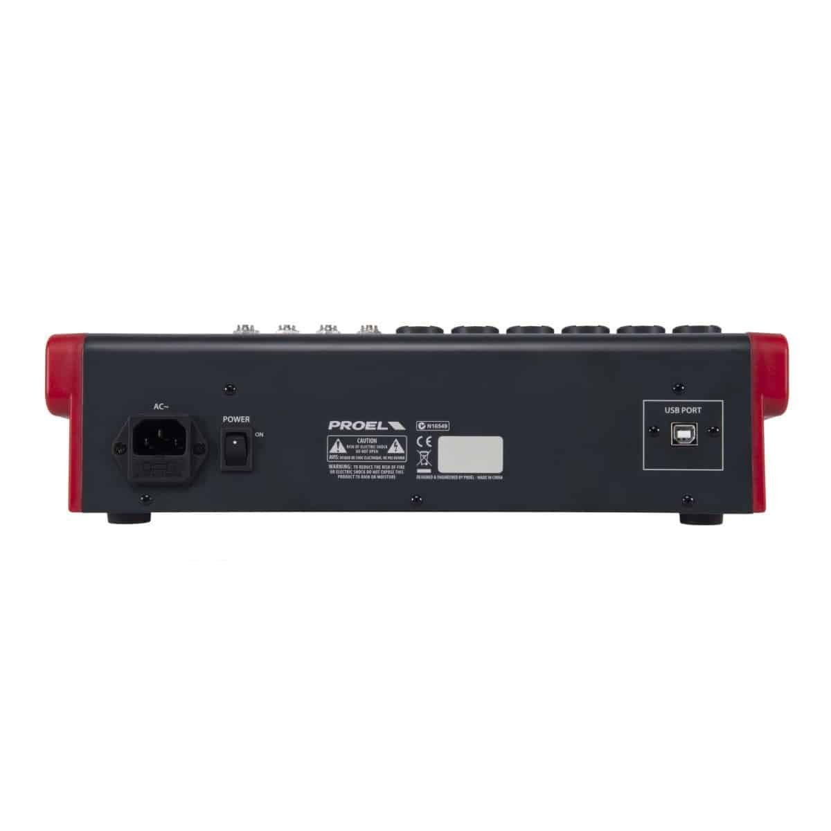 Proel MQ12USB Compact 12-channel mixer with FX and USB