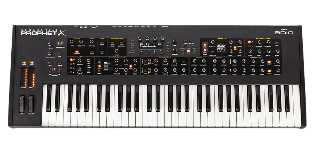 imgi_58_PX-Top.png Sequential Prophet X Sample-Plus-Synthesis Hybrid Synthesiser