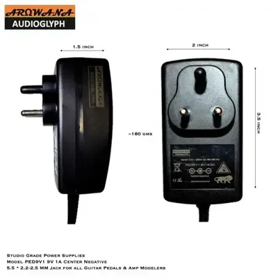 imgi_58_zevPPM67-400-400.webp Arowana PED9V1 Power Supply for Guitar Pedals Line6 HX Stomp and other modellers