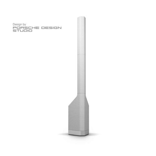 LD System MAUI P900 W Powered Column PA System by Porsche Design Studio in Cocoon White