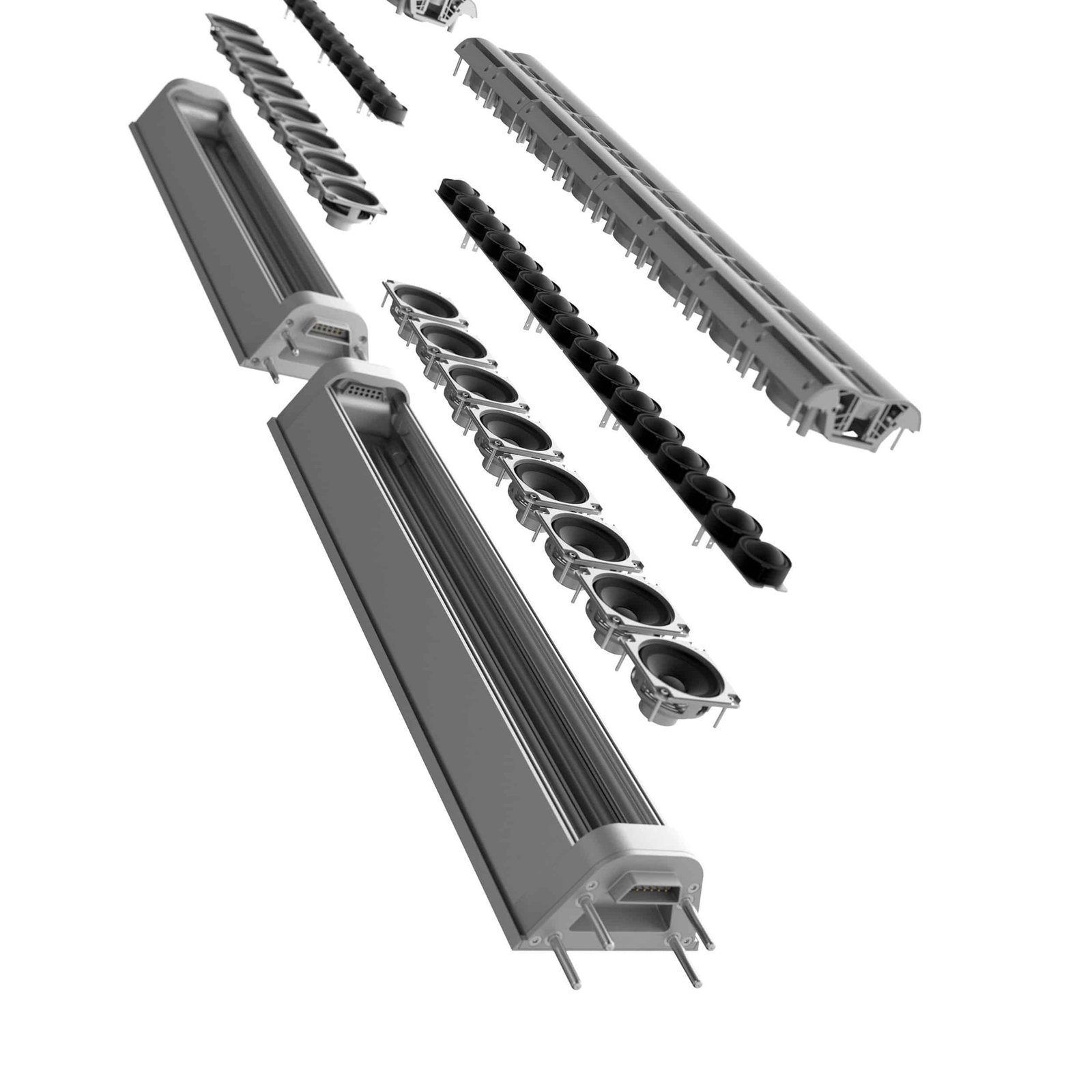 LD System MAUI P900 B Powered Column PA System by Porsche Design Studio in Graphite Black