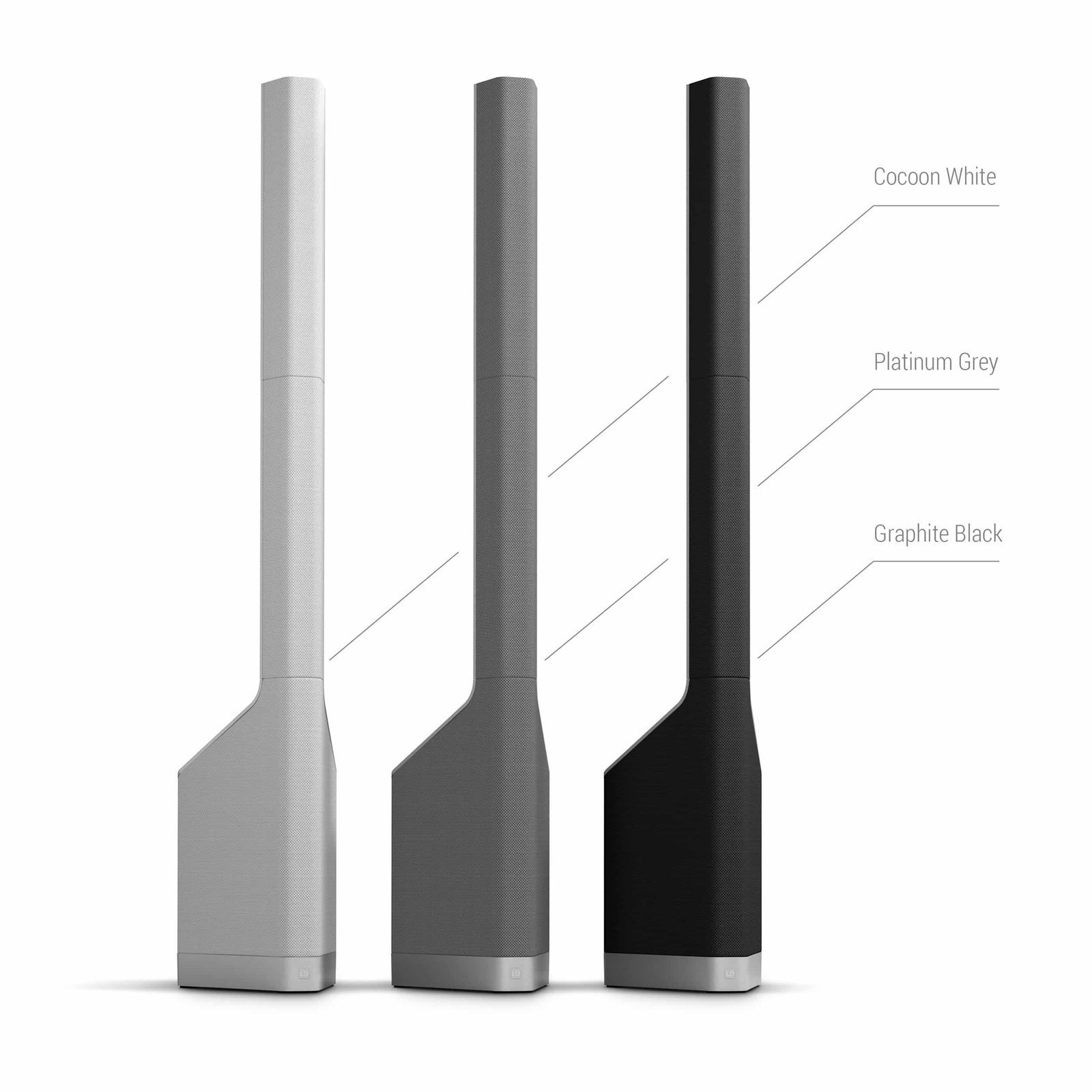 LD System MAUI P900 G Powered Column PA System by Porsche Design Studio in Platinum Grey