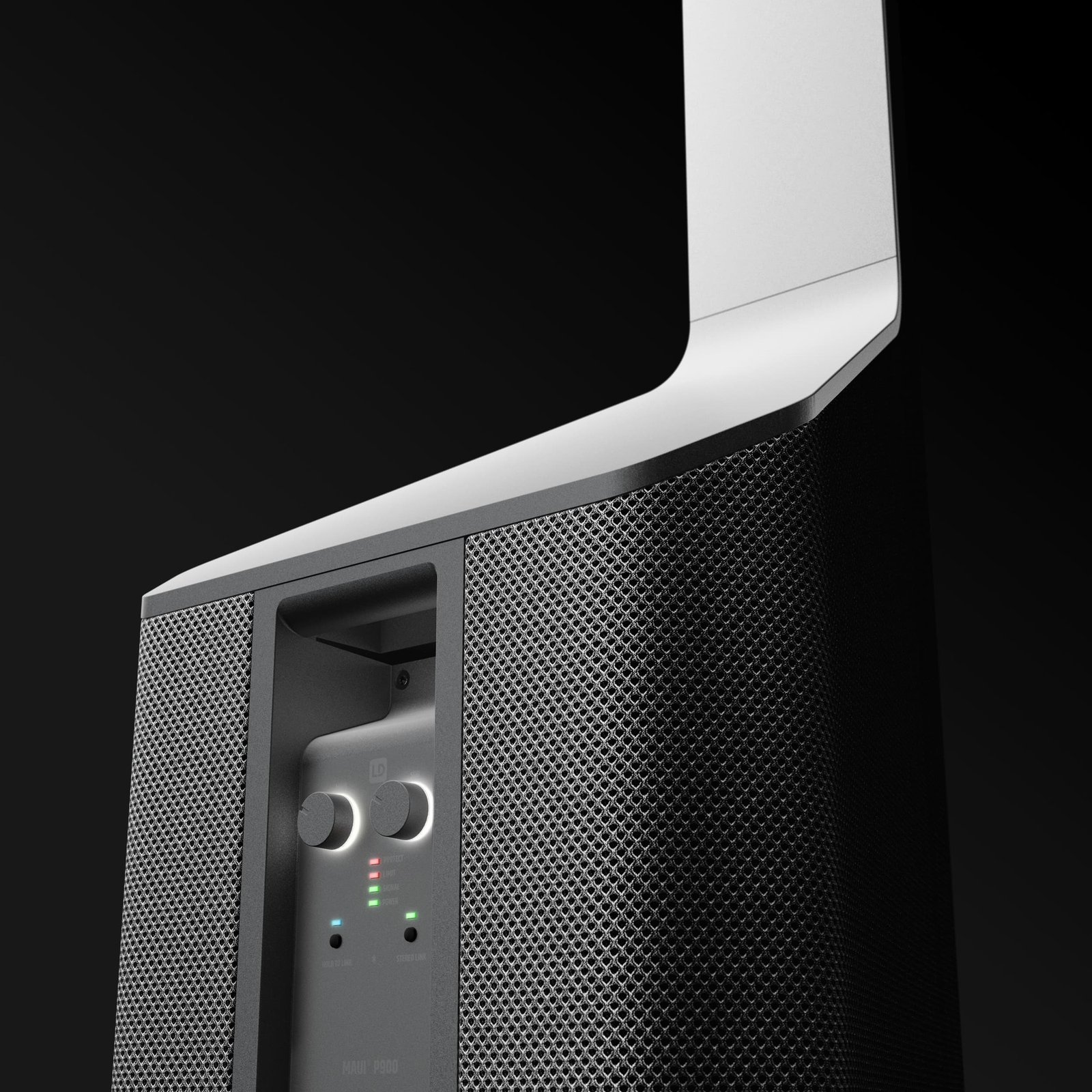 LD System MAUI P900 G Powered Column PA System by Porsche Design Studio in Platinum Grey
