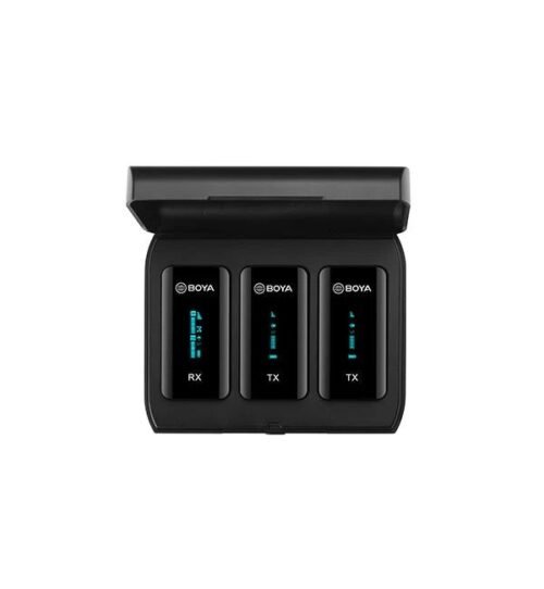 Boya BY-XM6-K2 2-Person Wireless Microphone System for Cameras and Smartphones (2.4 GHz, Blue) Boya BY-XM6-K2 2-Person Wireless Microphone System for Cameras and Smartphones (2.4 GHz, Blue)
