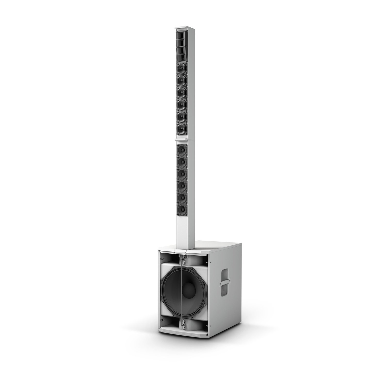 LD System MAUI? 44 G2 W Cardioid powered Column Loudspeaker, White