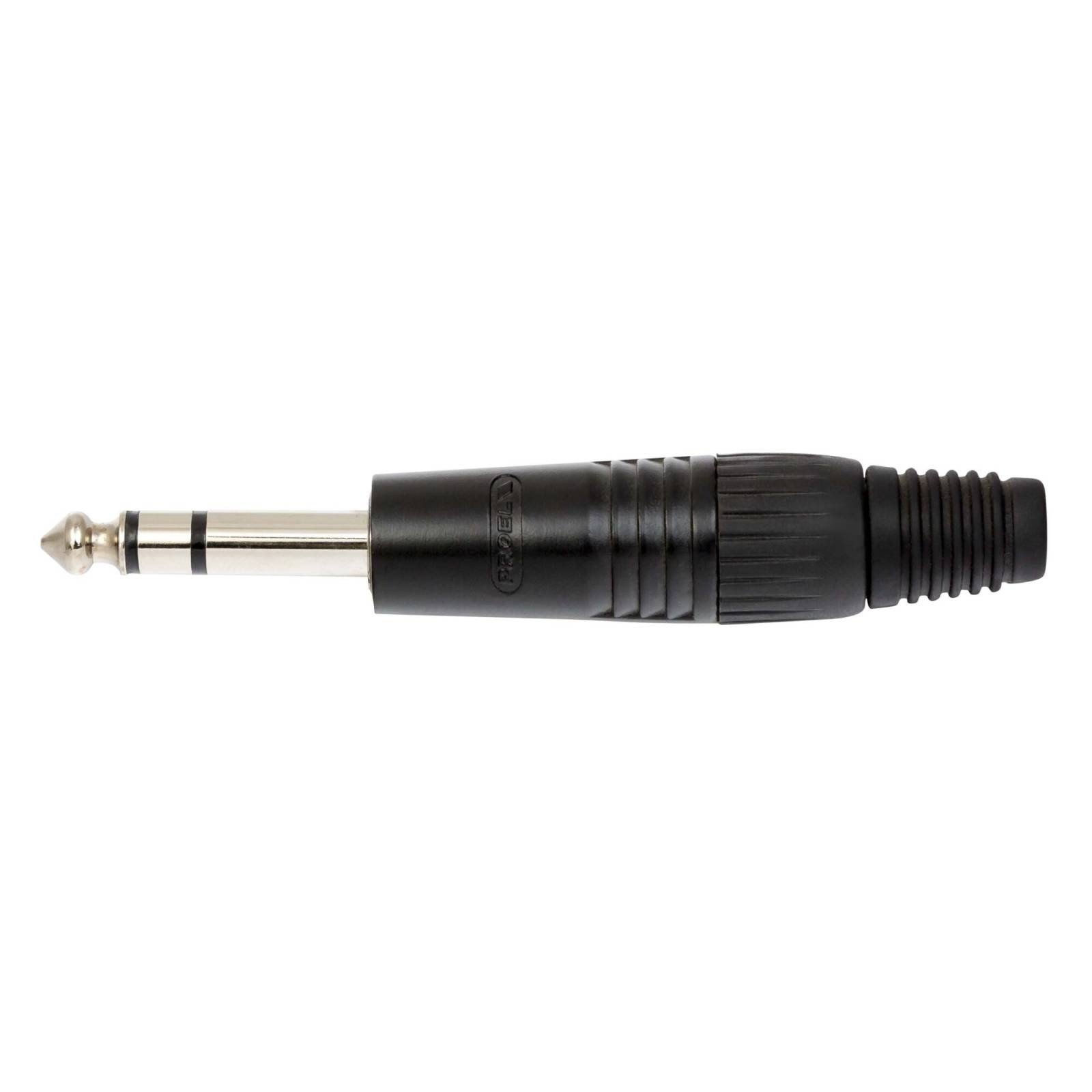 Proel S3CBK Stereo Jack 6.3mm Aluminium Sleeve Black
