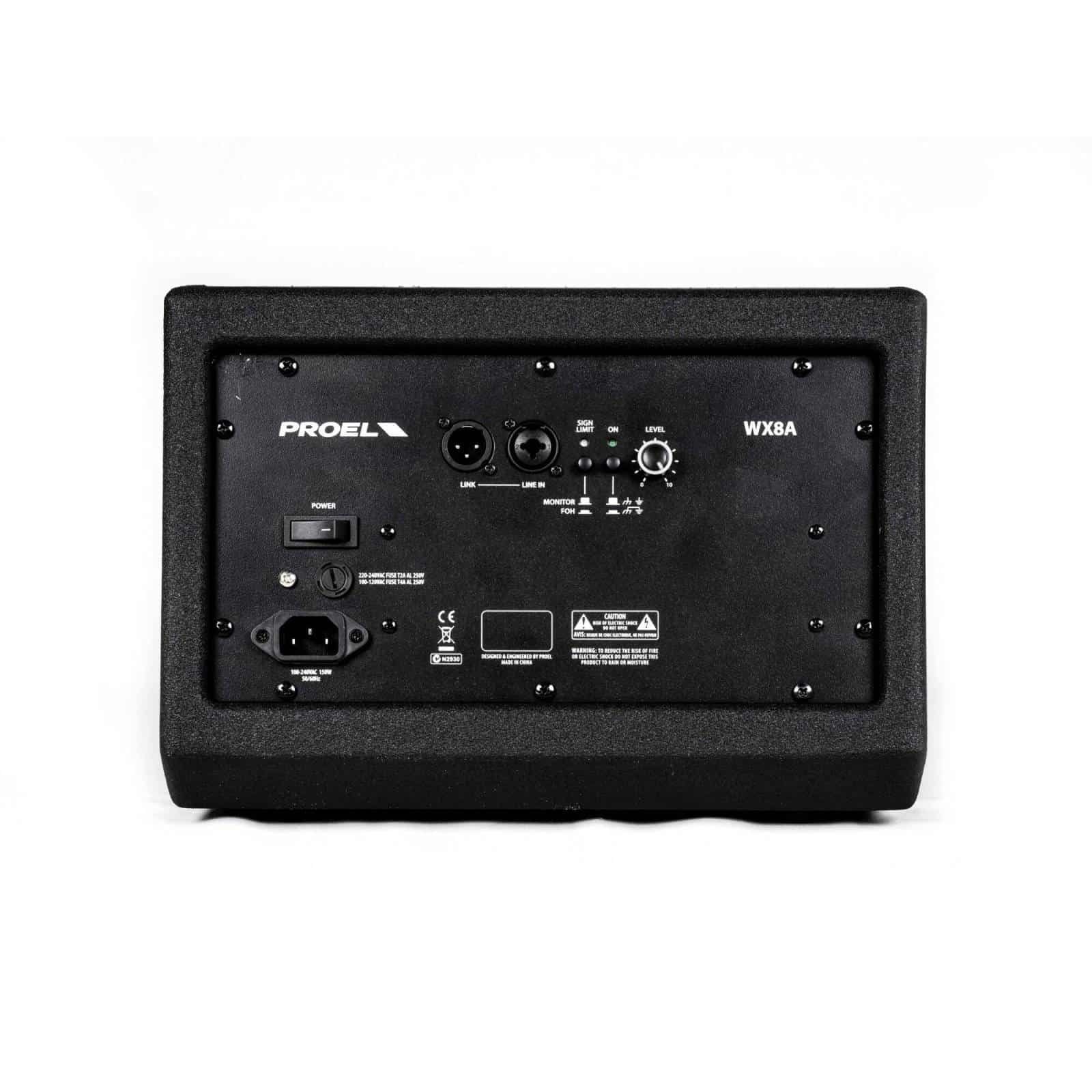 imgi_96_WX8A_REAR1-1600x1600w.jpg Proel WX 8A Active Stage Monitor