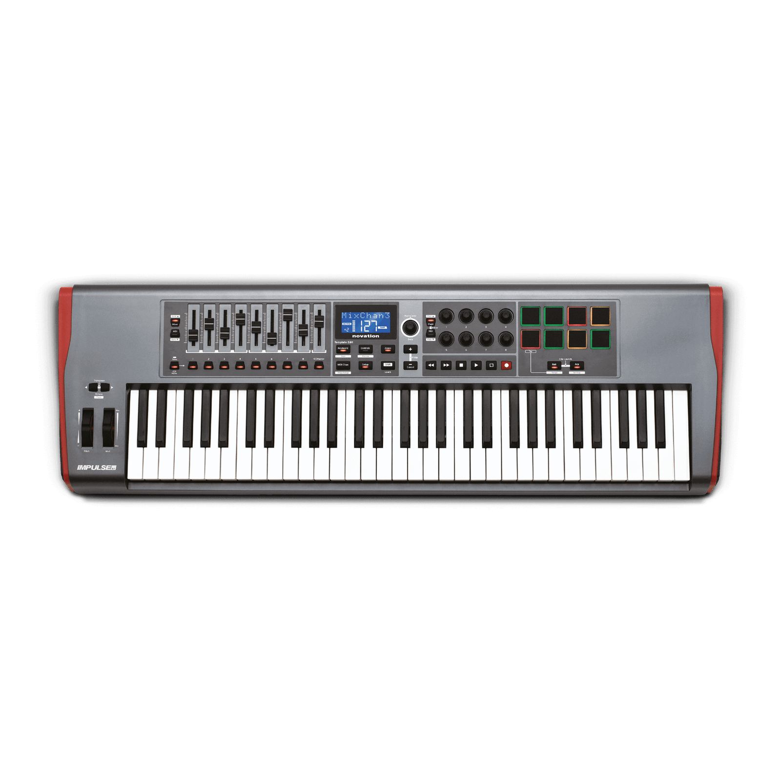 Novation Impulse 61 USB Midi Controller Keyboard,?61?Keys