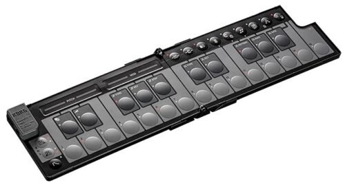 Korg nanoKEY Fold - 25-Key Foldable MIDI Keyboard Controller with USB-C and TRS-MIDI - Black