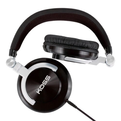 Koss PRODJ200 Professional Over-Ear Studio Headphones – Black/Silver- Open Box