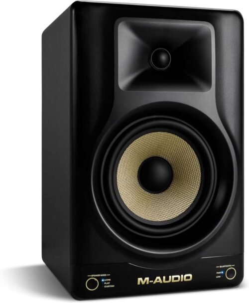 M-Audio Forty Sixty 6.5" 100W Studio Monitor Speaker for Production and Mixing with Precision DSP Crossover, EQ, Control App and Bluetooth