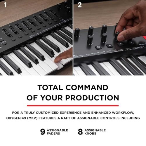 M-Audio Oxygen 49 MKV MIDI Keyboard Controller - Black M-Audio Oxygen 49 MKV MIDI Keyboard Controller - Black