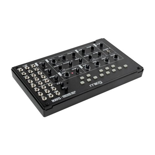 MOOG Mavis - Standalone Semi-Modular Analog Synthesizer Kit with Keyboard; Analog Oscillator, Filter, Envelope Generator; Wavefolder; and Dust Cover MOOG Mavis - Standalone Semi-Modular Analog Synthesizer Kit with Keyboard; Analog Oscillator, Filter, Envelope Generator; Wavefolder; and Dust Cover