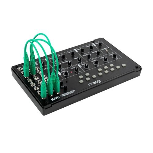 MOOG Mavis - Standalone Semi-Modular Analog Synthesizer Kit with Keyboard; Analog Oscillator, Filter, Envelope Generator; Wavefolder; and Dust Cover MOOG Mavis - Standalone Semi-Modular Analog Synthesizer Kit with Keyboard; Analog Oscillator, Filter, Envelope Generator; Wavefolder; and Dust Cover
