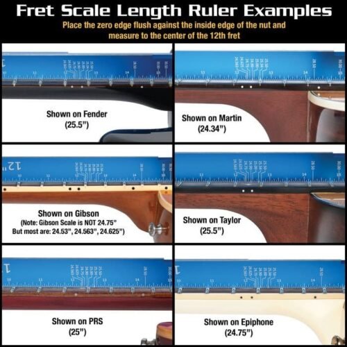Music Nomad MN820 Tri-Beam 3 & 1 Straightedge Ruler & Scale Length Ruler- Discountinued Model