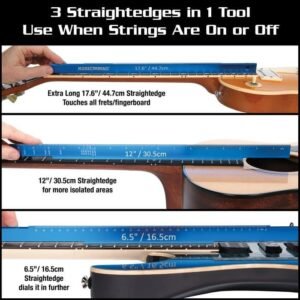 Music Nomad MN820 Tri-Beam 3 & 1 Straightedge Ruler & Scale Length Ruler- Discountinued Model