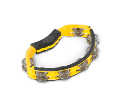 Natal NS102TY Spirit Handheld Tambourine, Yellow Natal NS102TY Spirit Handheld Tambourine, Yellow
