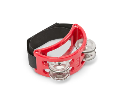 Natal NTFTR Foot Tambourine, Red Natal NTFTR Foot Tambourine, Red