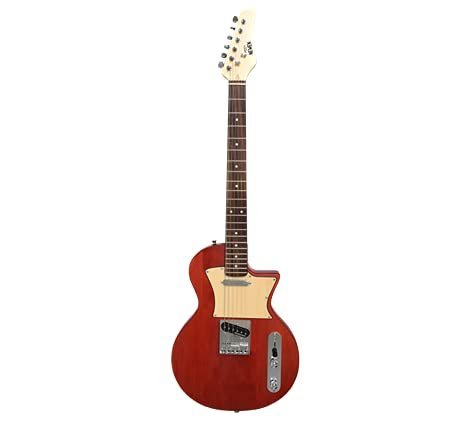 Newen Frizz Style Electric Guitar Made In Argentina, Red Wood