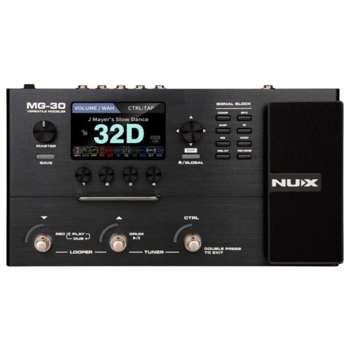 NUX MG-30 Versatile Modeler Guitar Multi-Effects Pedal NUX MG-30 Versatile Modeler Guitar Multi-Effects Pedal