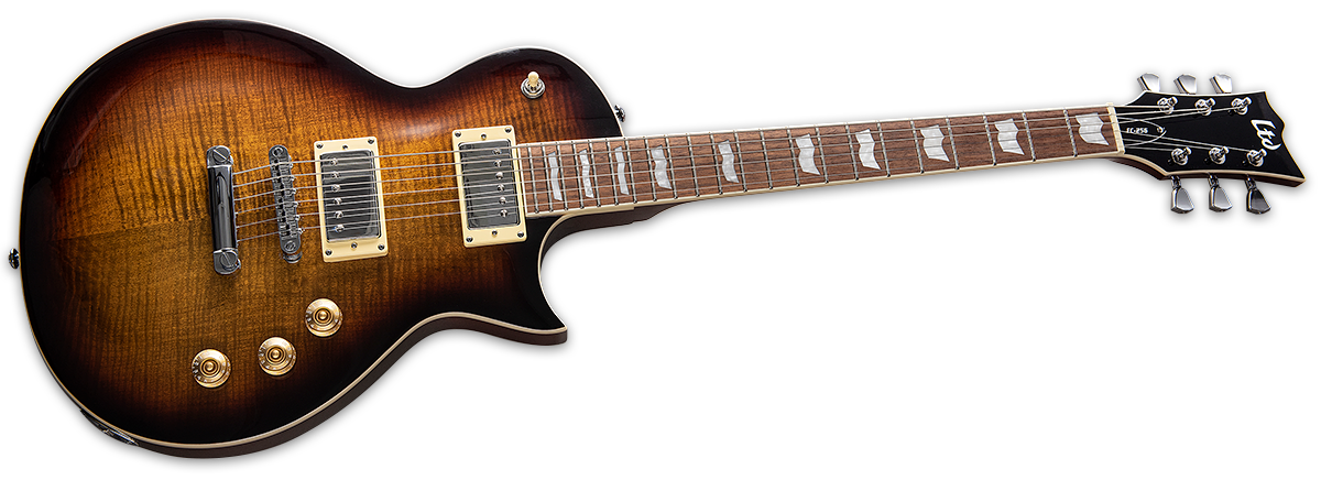 original-1-2-2.png ESP LTD EC-256FM Electric Guitar - Dark Brown Sunburst