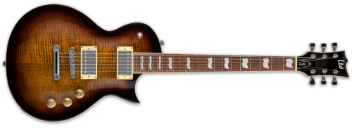 ESP LTD EC-256FM Electric Guitar - Dark Brown Sunburst